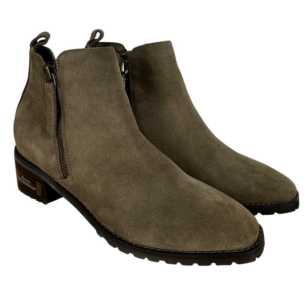 Blondo Samara B7310 Brown Suede Heeled Bootie Women's Size 7M New Without Box